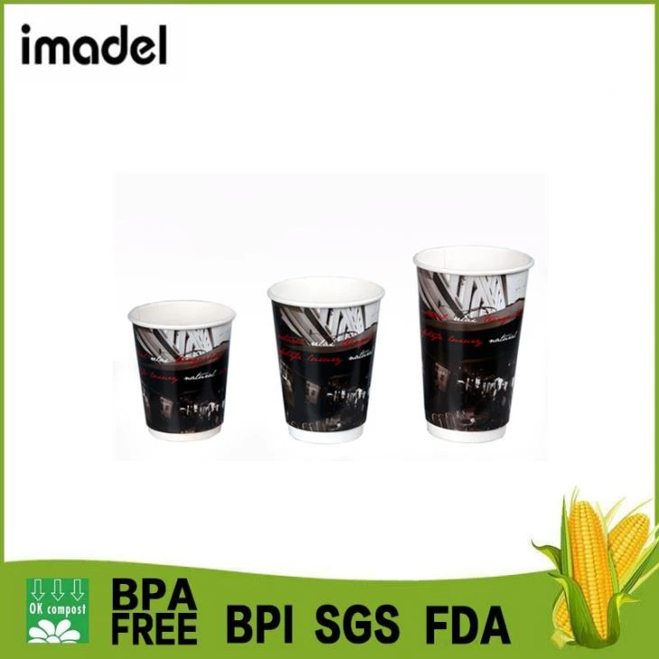 Kávový papierový pohár na 16 oz